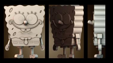 3D модель Мальчик губка (STL)