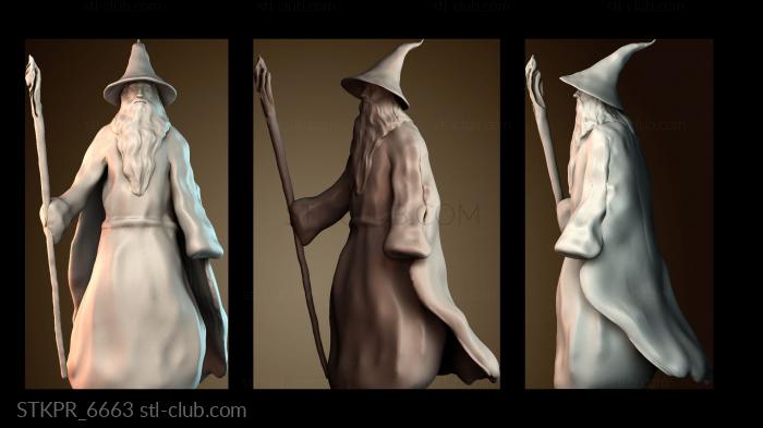 Статуэтки упрощенные Человек Гэндальф