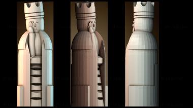 3D модель Королева Льюиса (STL)