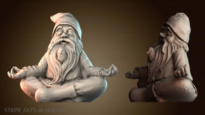 Статуэтки упрощенные Медитирующий гном