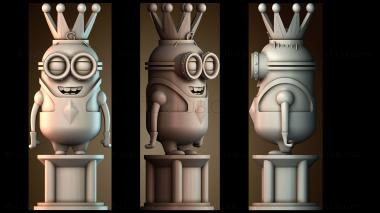 3D модель Шахматы «Королева Миньон» (STL)