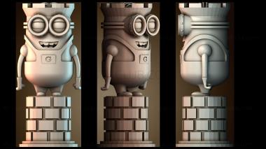 3D модель Шахматы Rook Minion (STL)
