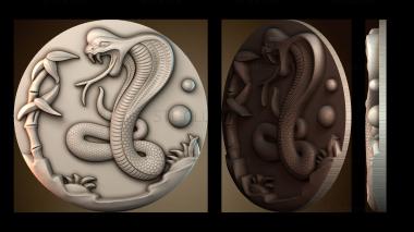 3D модель Кулон «Кобра» (STL)