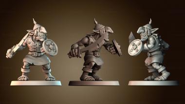3D модель Гоблин воин с щитом (STL)