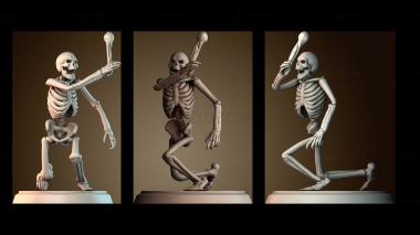 3D модель Скелет с костями (STL)