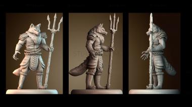 3D модель Лисий самурай (STL)