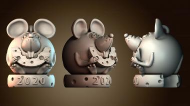3D модель Мышь на сыре (STL)