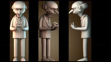 3D модель Мистер Бернс (STL)