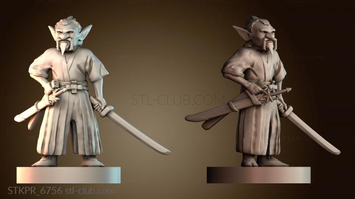 Статуэтки упрощенные Мужчины самураи гоблин