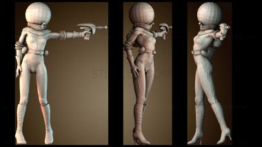 3D модель Космическая женщина (STL)