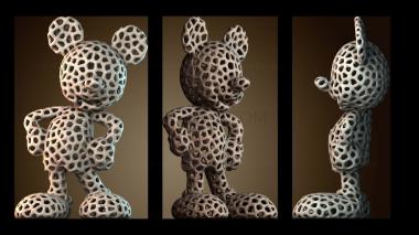 3D модель Микки Маус Вороной (STL)