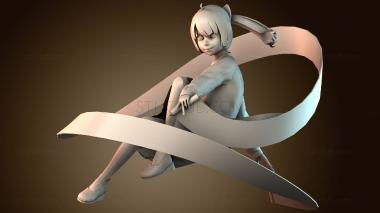 3D модель Женщины жрицы (STL)