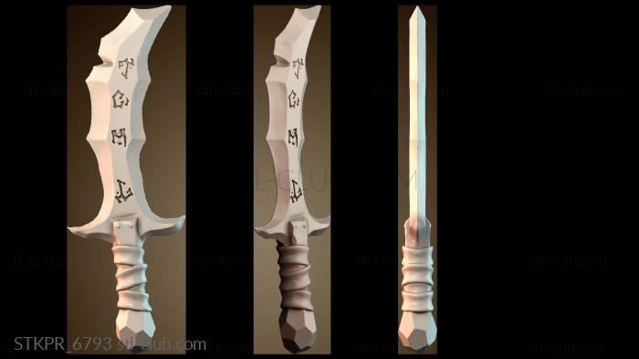 Статуэтки упрощенные Стилизованный меч