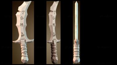 3D модель Стилизованный меч (STL)