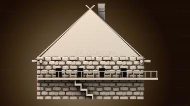 3D модель Каменное здание (STL)