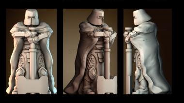 3D модель Рыцарь с топором (STL)