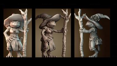 3D модель Лягушка маг (STL)