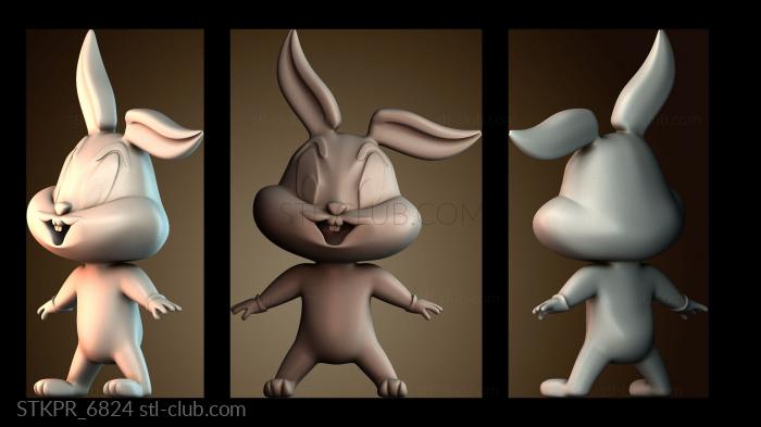 Статуэтки упрощенные Малыш Багз Банни и 3D