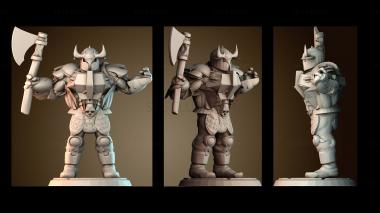 3D модель Воин Хаоса (STL)