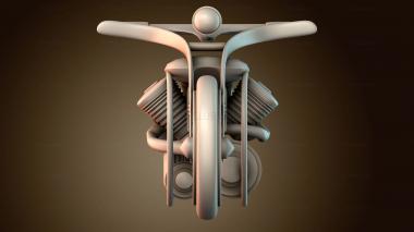 3D модель Стимпанк мото (STL)