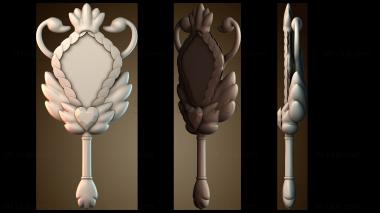 3D модель Ручное зеркало «Лебедь» (STL)