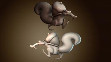 3D модель Скрэт Ледниковый период (STL)