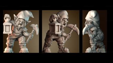 3D модель Человек злой гном (STL)