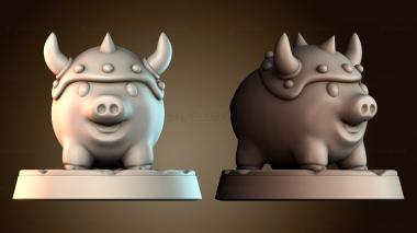 3D модель Супер свинья исследователь (STL)