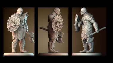 3D модель Орк варвар (STL)