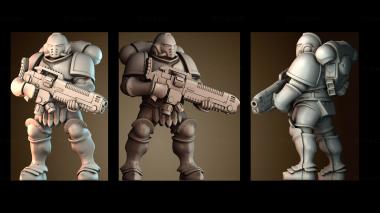 3D модель Человек Хеллбластер (STL)