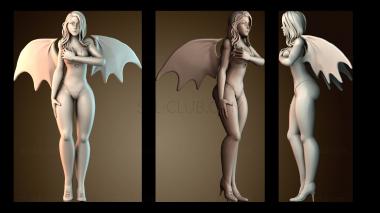 3D модель Женщина Суккуб застенчивая (STL)