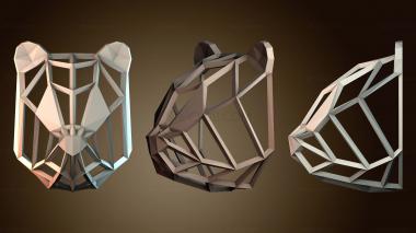 3D модель Каркасная панда (STL)