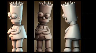 3D модель Крутой Барт Симпсон (STL)
