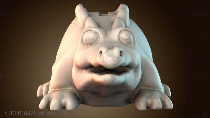 Статуэтки упрощенные Мультяшный банковский аллигатор