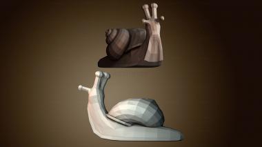 3D модель Улитка низкополигональная (STL)