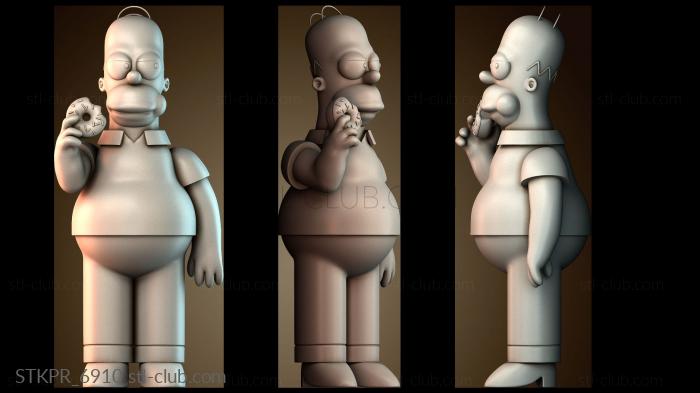 Статуэтки упрощенные Пончик Гомера Симпсона