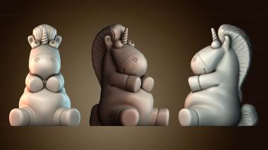 3D модель Пушистый единорог (STL)