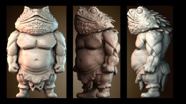 3D модель Лягушка крестьянин (STL)