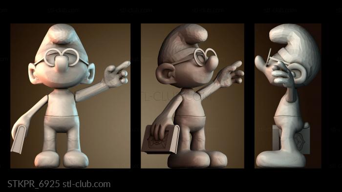 Статуэтки упрощенные Умный смурф