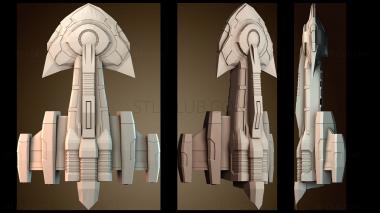 3D модель Пиратский корабль с мощным луком (STL)