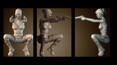 3D модель Мисс Лара Крофт экшн (STL)