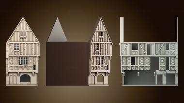 3D модель Дом деревянный отель (STL)