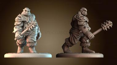 3D модель Человек огр гладиатор (STL)