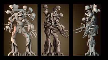 3D модель Человек дерево (STL)