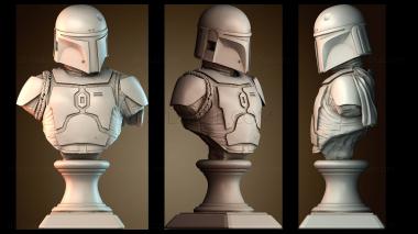 3D модель Боба Фетт Человек (STL)