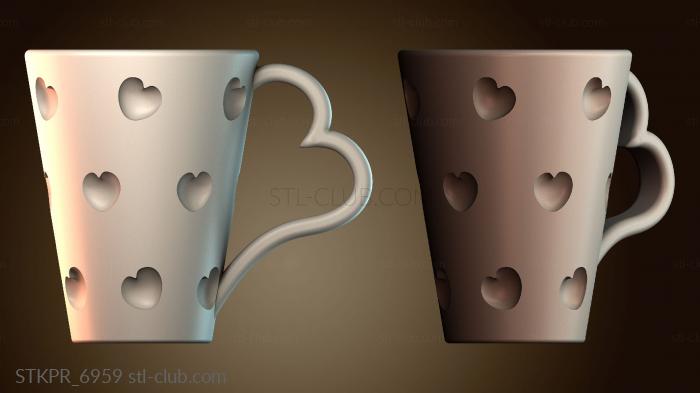 Статуэтки упрощенные Кружка ко Дню святого Валентина