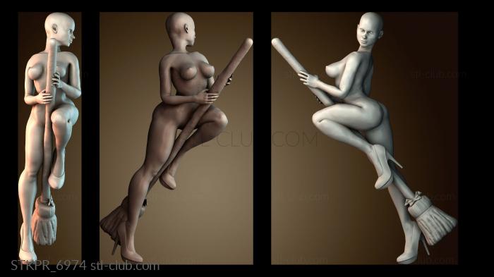 Статуэтки упрощенные Женщина ведьма