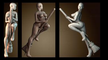 3D модель Женщина ведьма (STL)