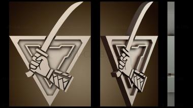 3D модель Логотип Ляо (STL)