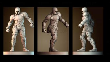 3D модель Анимированный бронированный человек (STL)